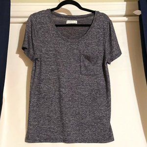 🧡 Abercrombie and Fitch Pocket Tee Shirt Gray Med